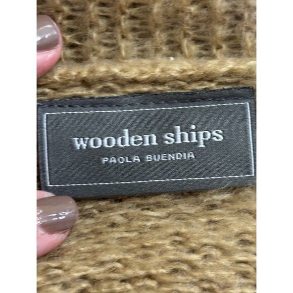 Wooden Ships/Anthropologie tan oversized sweater, medium/large, timeless, cozy - Picture 4 of 5